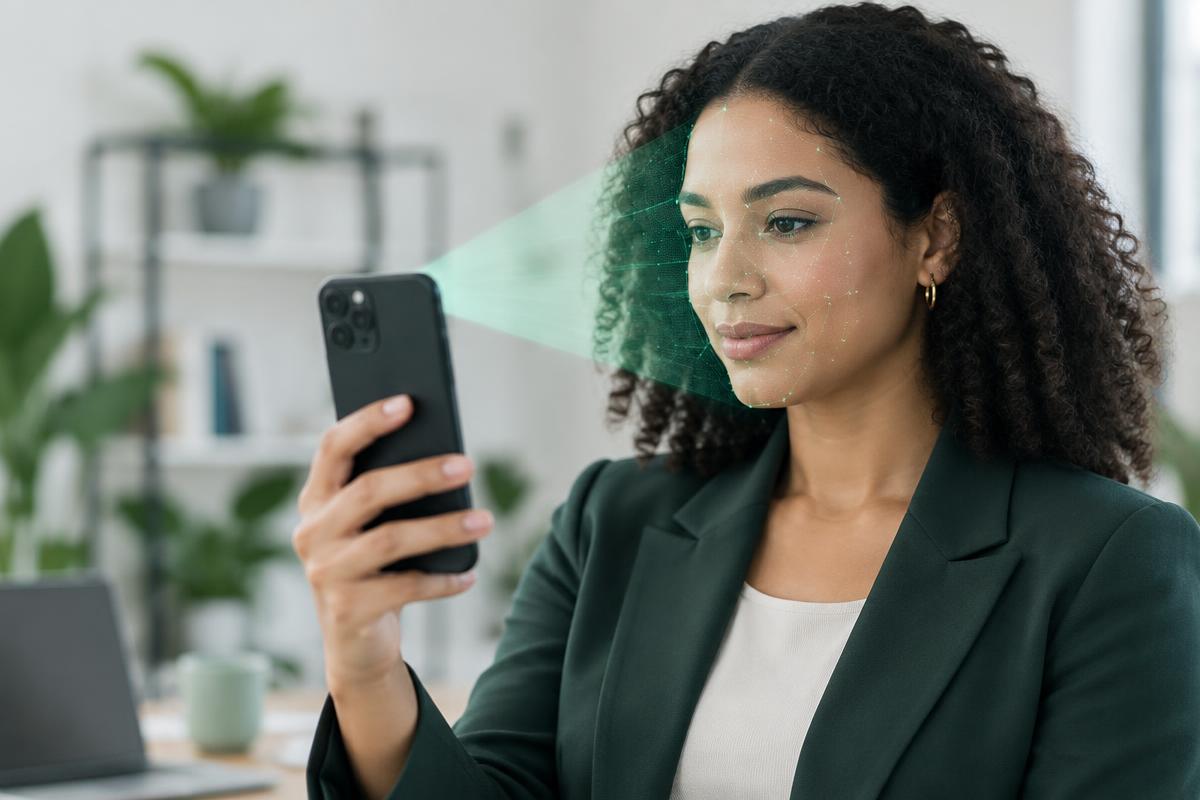 Biometric face verification at a secure camera